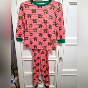 💥3/$24 Once Upon a‎ Boutique 2 Piece Red Striped Christmas Pajamas